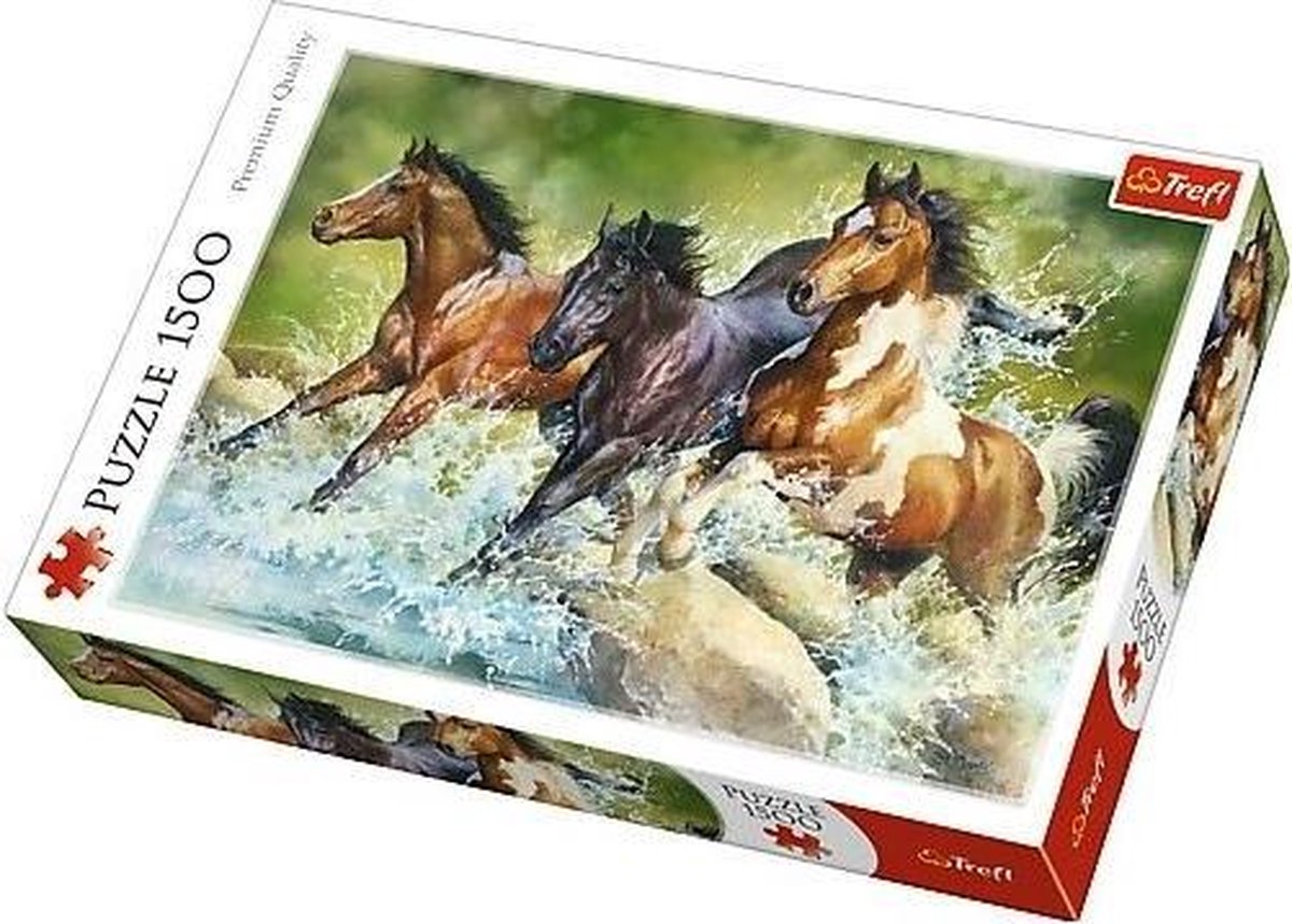 Trefl Puzzel Drie Paarden | 1500 stukjes